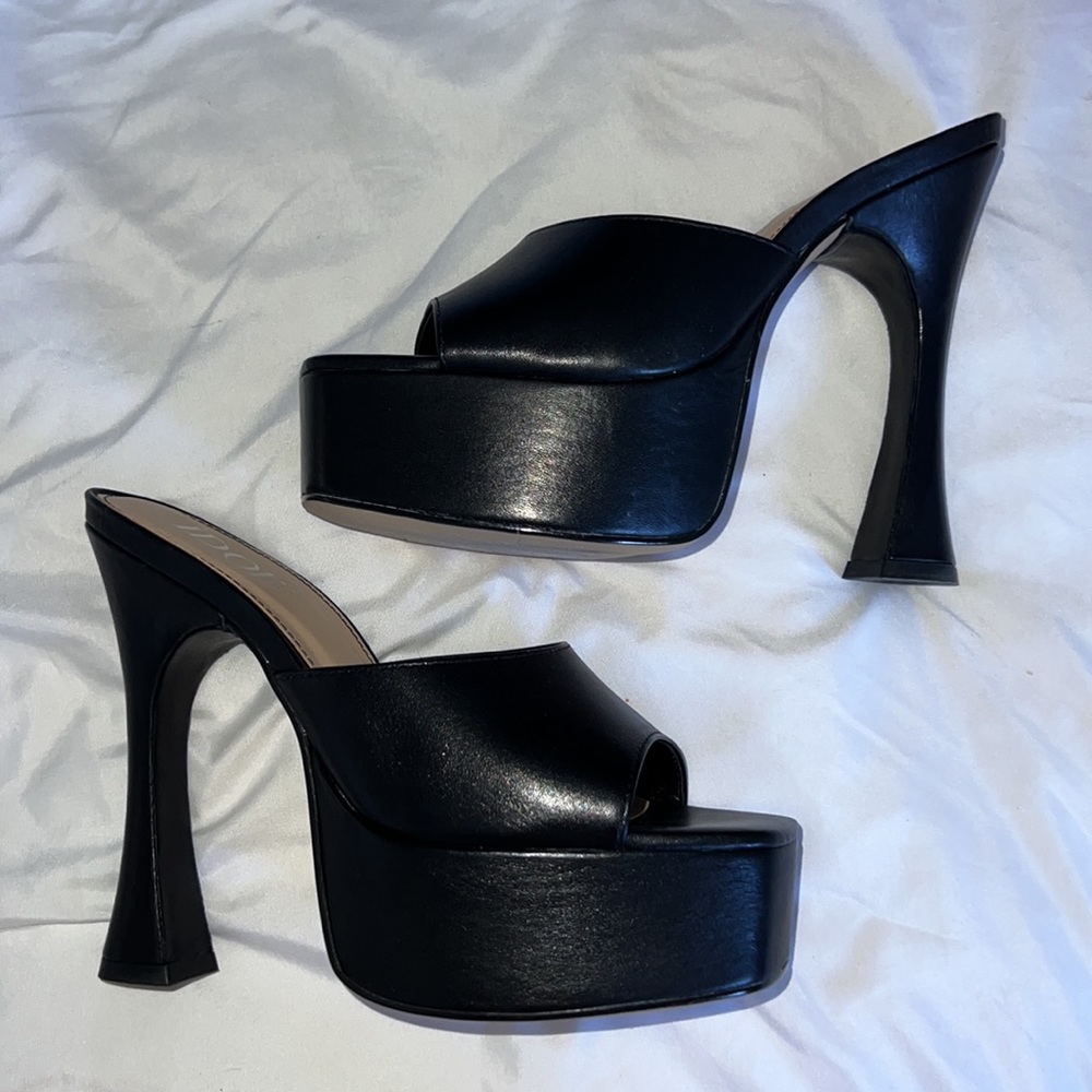 Black Platform Heels - image 3